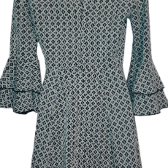 My Michelle Monochrome Long Sleeve Dress - Picture 6 of 11